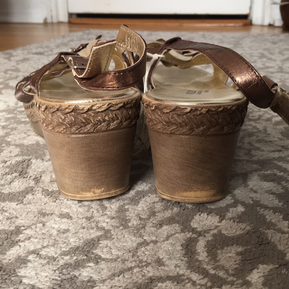 Valleverde Bronze Leather Sandals View 5